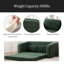 Canapé-lit escamotable pliable 71 po 2-en-1 avec accoudoirs et coussins de dossier, canapé-lit convertible en chenille désossé, avec matelas, lit de repos, canapé-lit, salon, chambre d'amis, dortoir-795292494