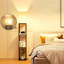 Lampe sur pied avec tablettes, lampe carrée moderne, lampe d'angle pour salon et chambre à coucher, décoration intérieure-677921719