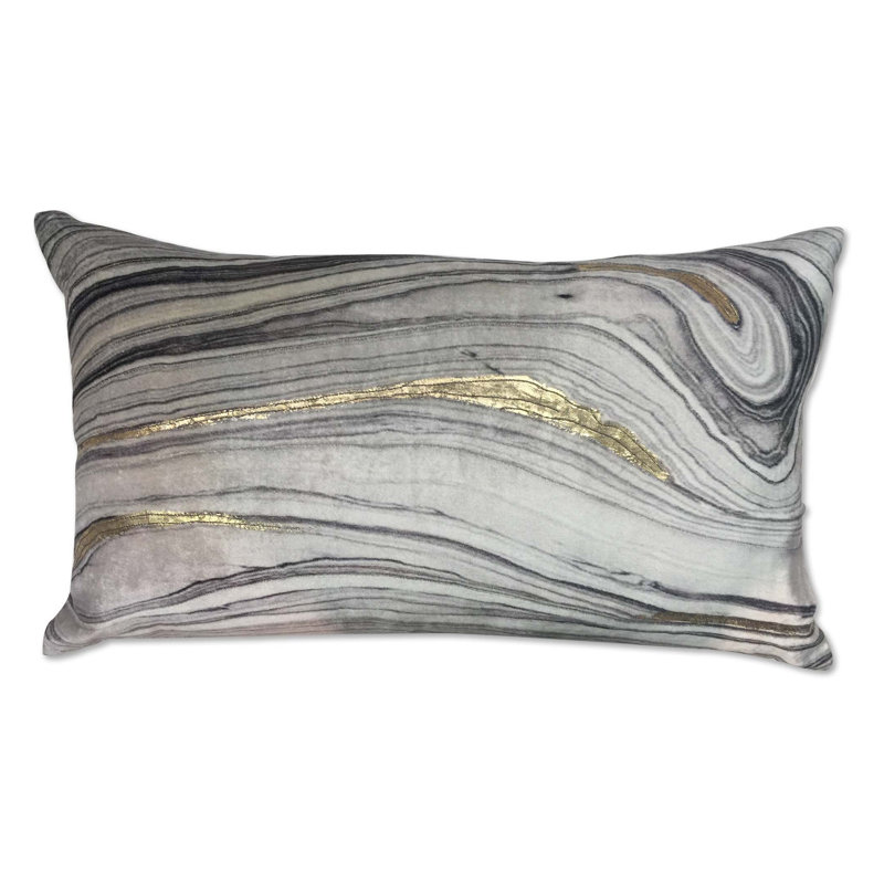 Cloud9 Design Mayaro Gray Pillow 20"x14"