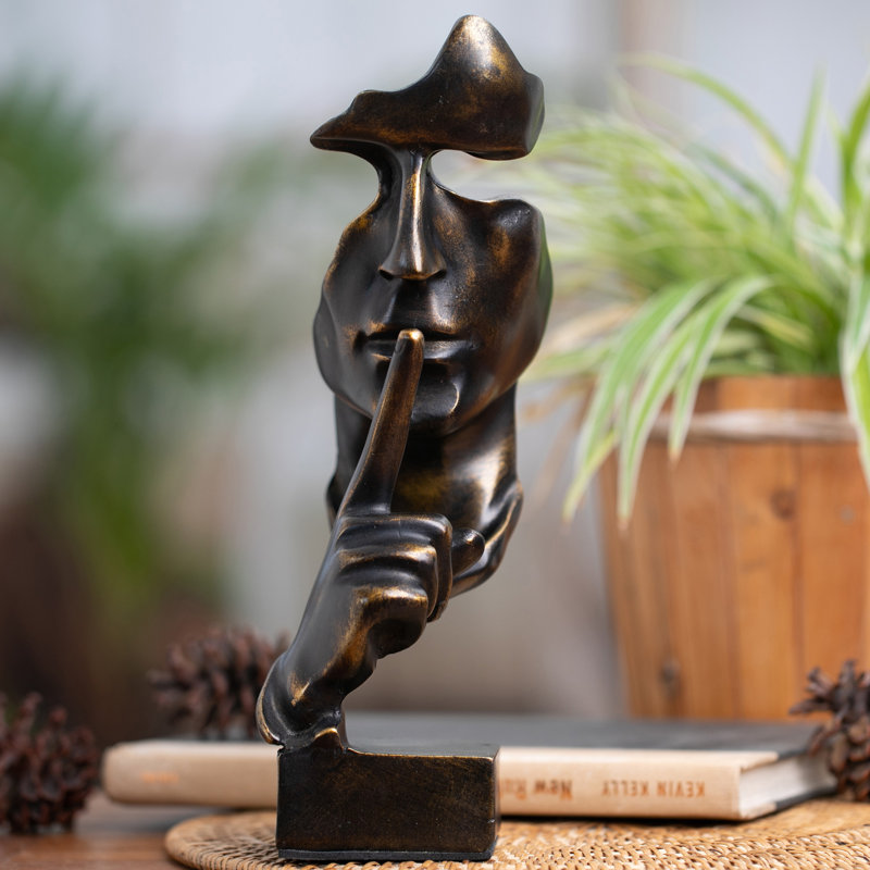 Handmade Silent Gold Resin Sculpture