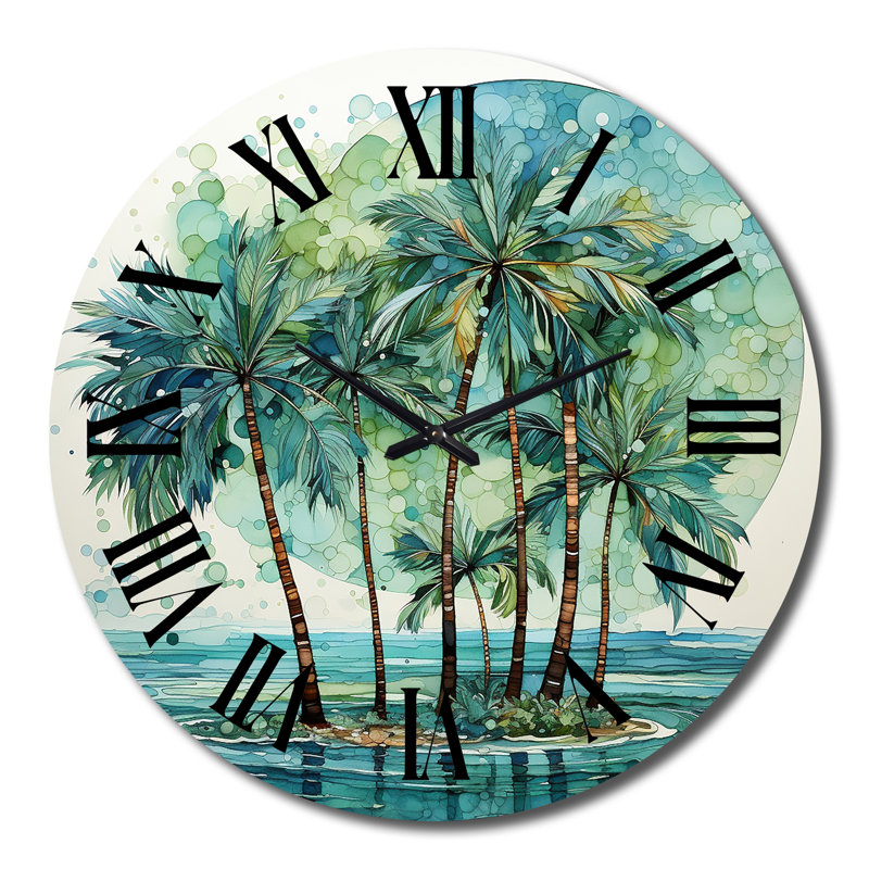 Cynara - Horloge murale florale, Grand