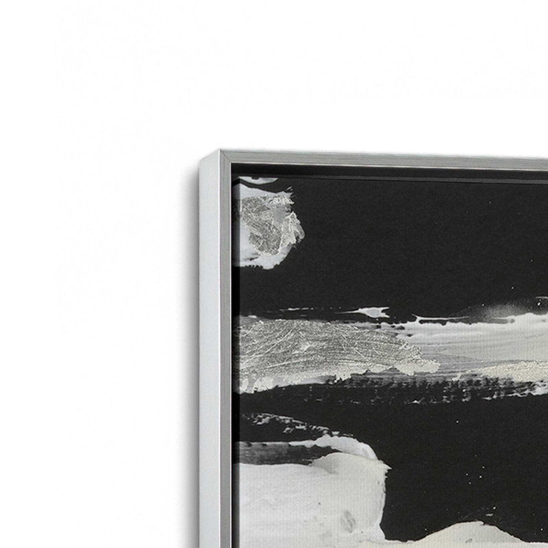 "Structural Dissonance II" par Melissa Wang, reproduction d'art sur toile, H 36 po x l 24 po, Argent argent