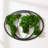 Moss World Map Metal Wall Decor