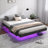 Cowen Floating Bed Frame with LED Lights Metal Slats Underbed Storage Space No Box Spring-133985342-76432950