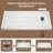 72" W × 36" D Acrylic Shower Base Single Threshold for Alcove Installation with Right Drain-104621375