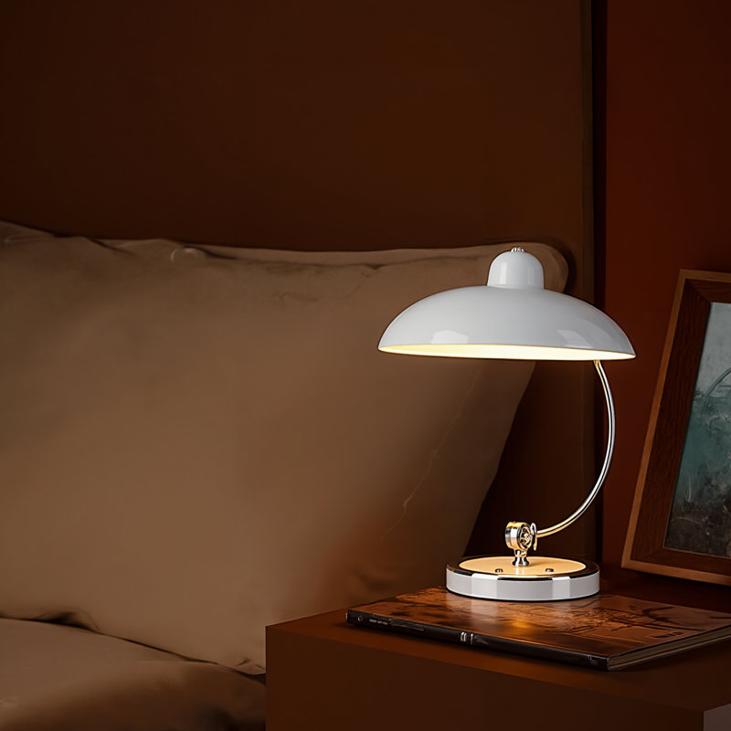 Lampe de table Modern, Blanc, H 15,75 po x l 11,22 po x P 11,22 po