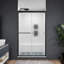Porte de douche semi-sans cadre à porte coulissante double avec cadre 44 "- l 48" x H 70 "-91993318-133668009