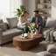 Table basse ovale
