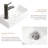 Wall Mount Ceramic Sink, Small Cloakroom Basin
