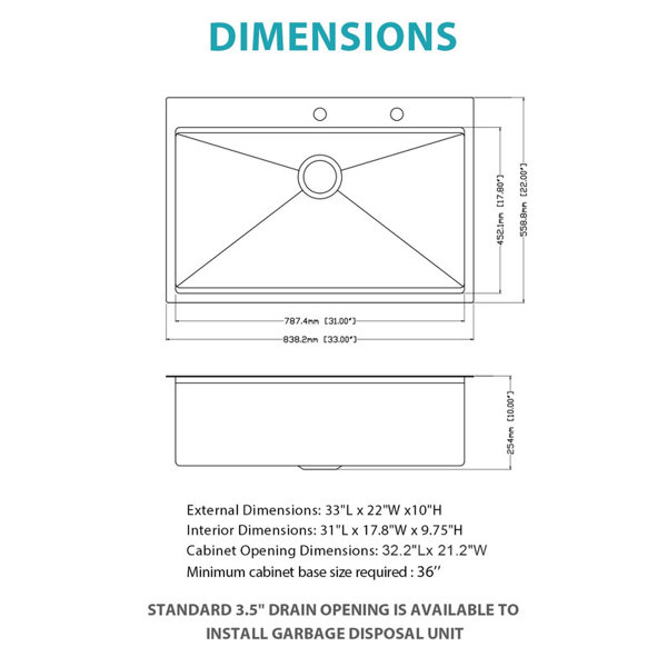Dimensions du produit