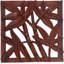 Décoration murale en bois en bois et panneau en relief en bambou