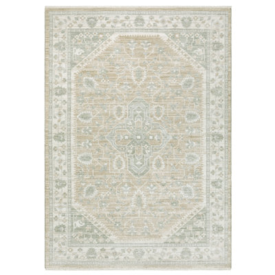 Tapis bleu pâle / taupe Lainey