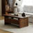 Simple black walnut coffee table-105866278