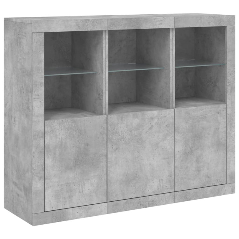 Azima 123cm Sideboard, Concrete Grey