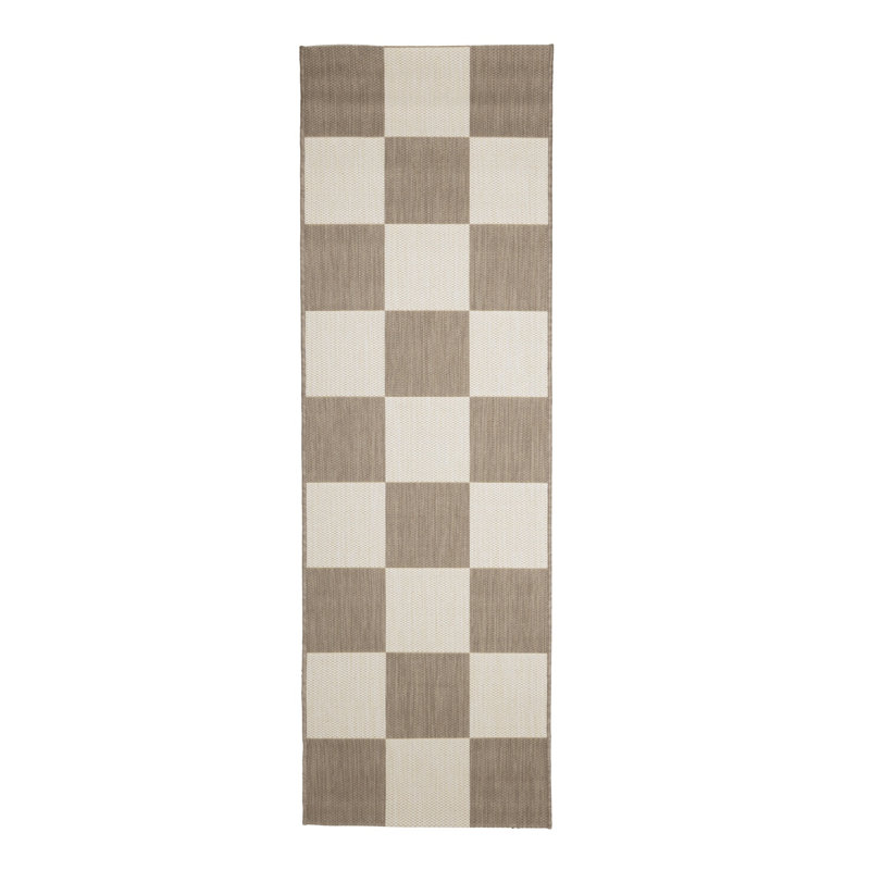 COUNTY CHEQUER NATURAL 120/170cm, Runner 67 x 200 cm