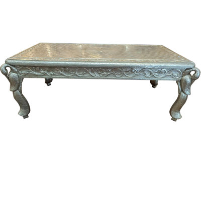 Luxury Hand Carved German Silver Coffee Table