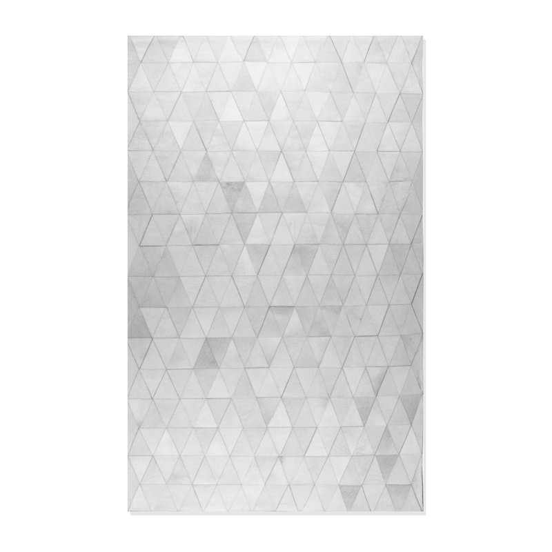 Tapis gris en peau de vache 5 pi x 8 pi Belchertown