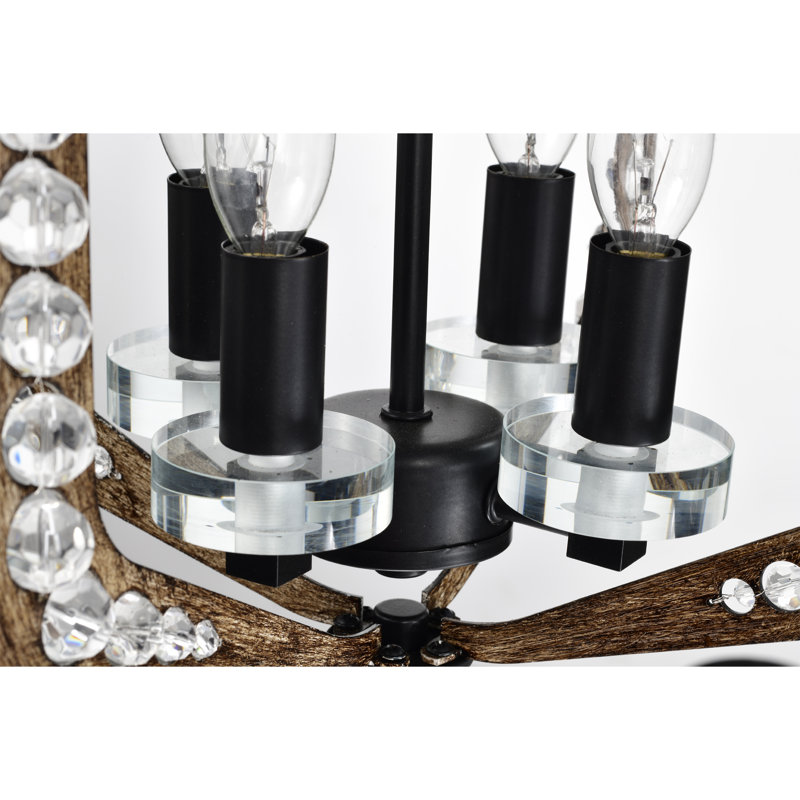 Lustre rétro en cristal 14 pouces Germana
