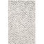 Tapis ivoire et gris anthracite à motif de chevrons Bethlyn-33394259