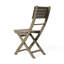 2 chaises pliantes en bois, grises, faciles à ranger, capacité de 400 lb