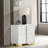 White 2-Drawer Nightstand