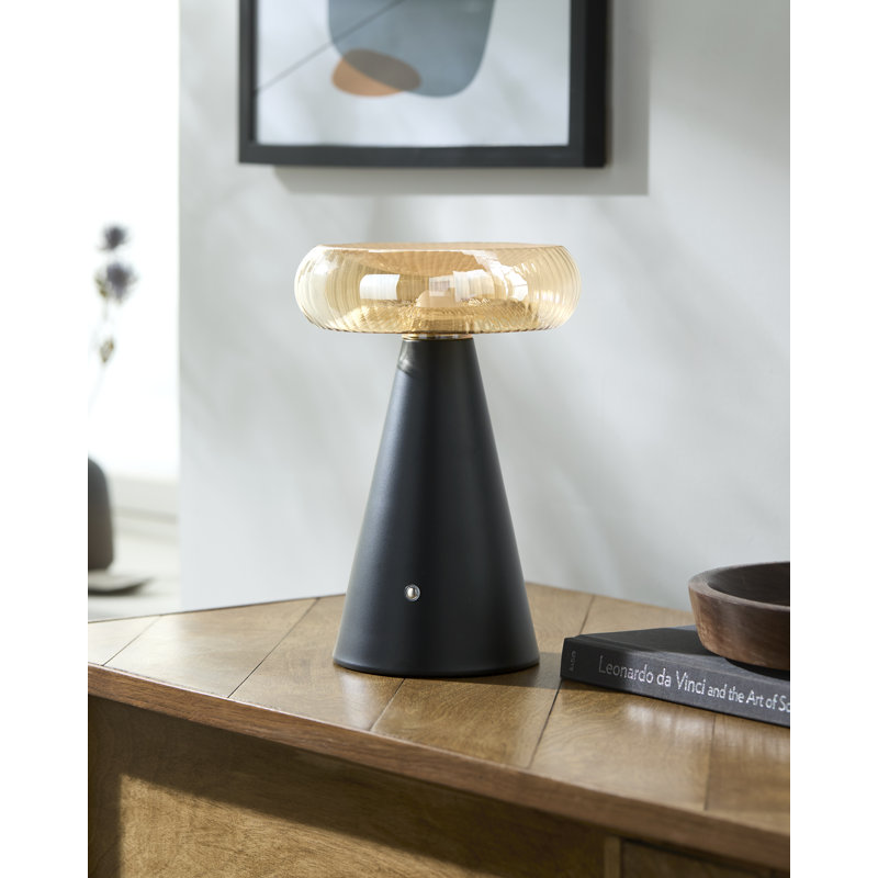 Lampe de table Lilleah, Noir, noir, noir, noir