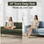 Canapé 68 po Mid Century Modern-130583936