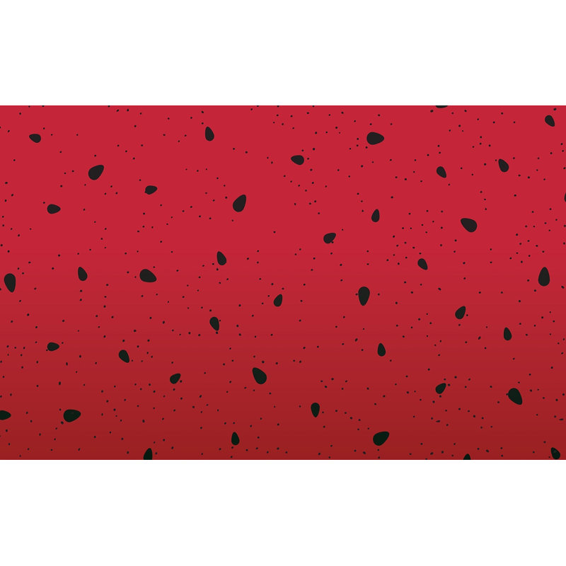Murale pelez et collez de qualité supérieure - Motif melon d'eau, L 120 po x L 96 po
