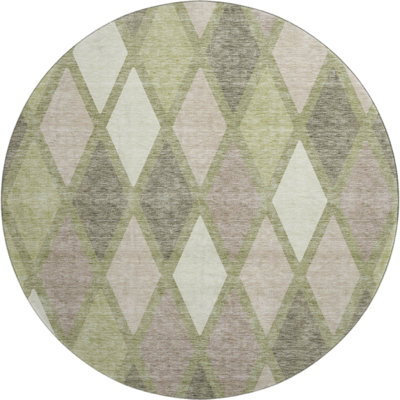 Premium Machine Washable Prisco Aloe Rug