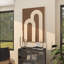 The Novogratz Polyester Geometric Living Room Framed Wall Art with Tan Layered Arches
