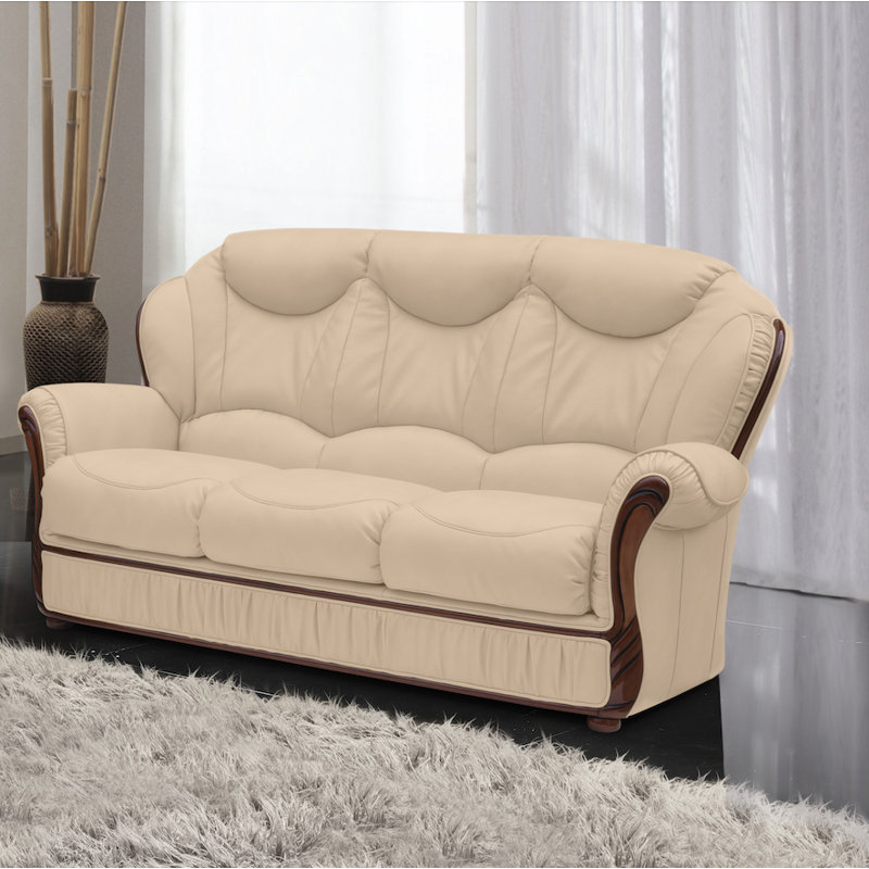 Kipling Faux Leather Sofa, Toffee