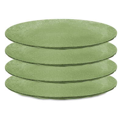 Koziol flat plate set of 4, plastic-wood mix, nature desert sand, 26cm