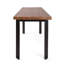 Banc de salle à manger de style industriel moderne en bois de manguier et fer, durable, 51,71 x 13,72 x 17,28 cm, brun, structure en fer, 17,28 cm