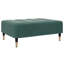  Canapé-lit en velours vert foncé (100% polyester), bois, métal deux places-195721546