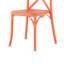 Chaise d'appoint empilable en résine à dossier croisé Guthbrand-1635590890