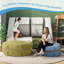 Round Upholstered Pouf Mat Multifunctional Cushion That Can Also Be Used As A Footstool-50327700