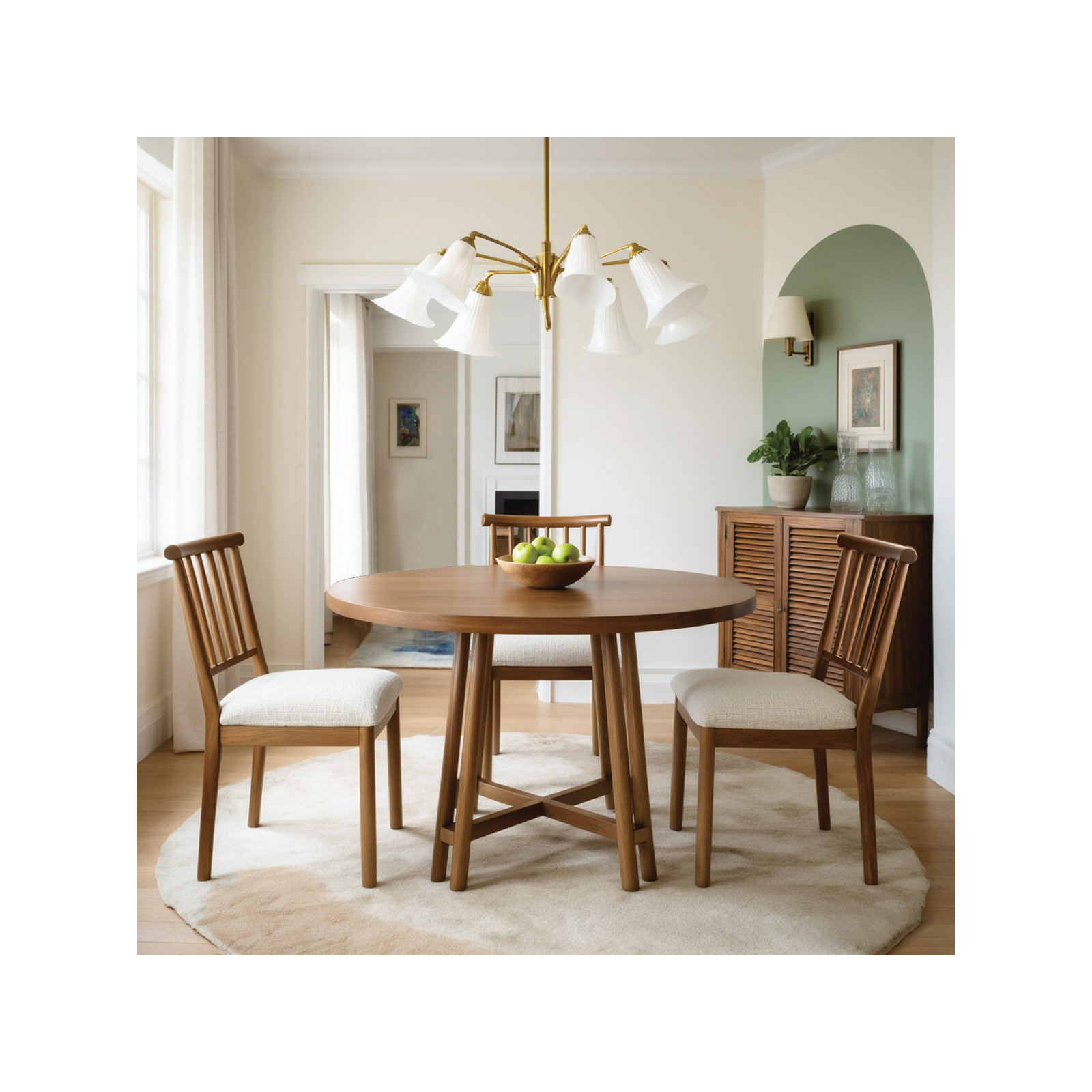 Wales Upholstered Dining Chair (Set of 2), Brown
