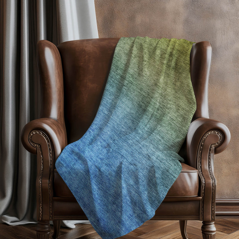 Jeté dégradé Addison Sherpa ASB587, Olive