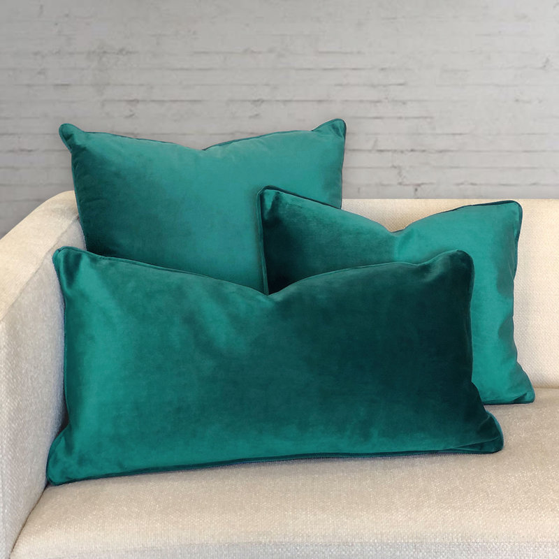 Square Pillow Cover & Insert, Aqua