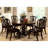 Solid Wood Side Chairs   Of 2  - Dark Brown Seat, Intricate Back Design, Cherry Finish Luxury Traditional Dining 2 In With Soft Padded Seat And