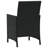 Vidaxl 3 Piece Bistro Set With Cushions Poly Rattan-97884469