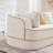 Left Chaise Sofa W/Pillows Teddy Fabric-637612133