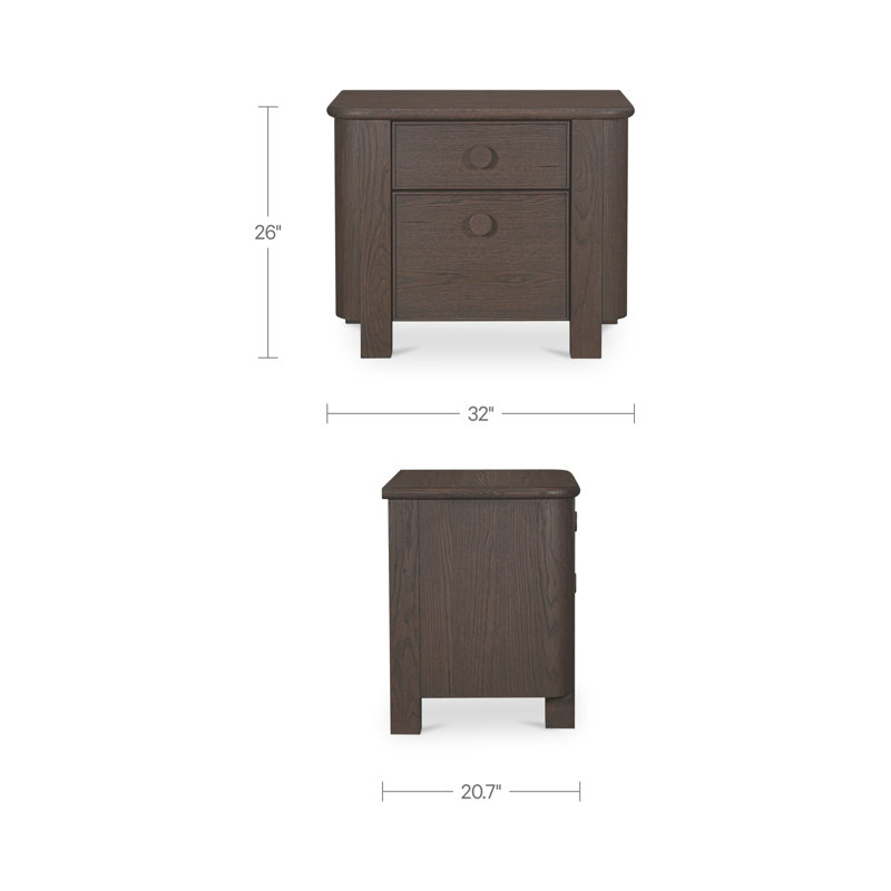 Loren Nightstand, Dark Brown