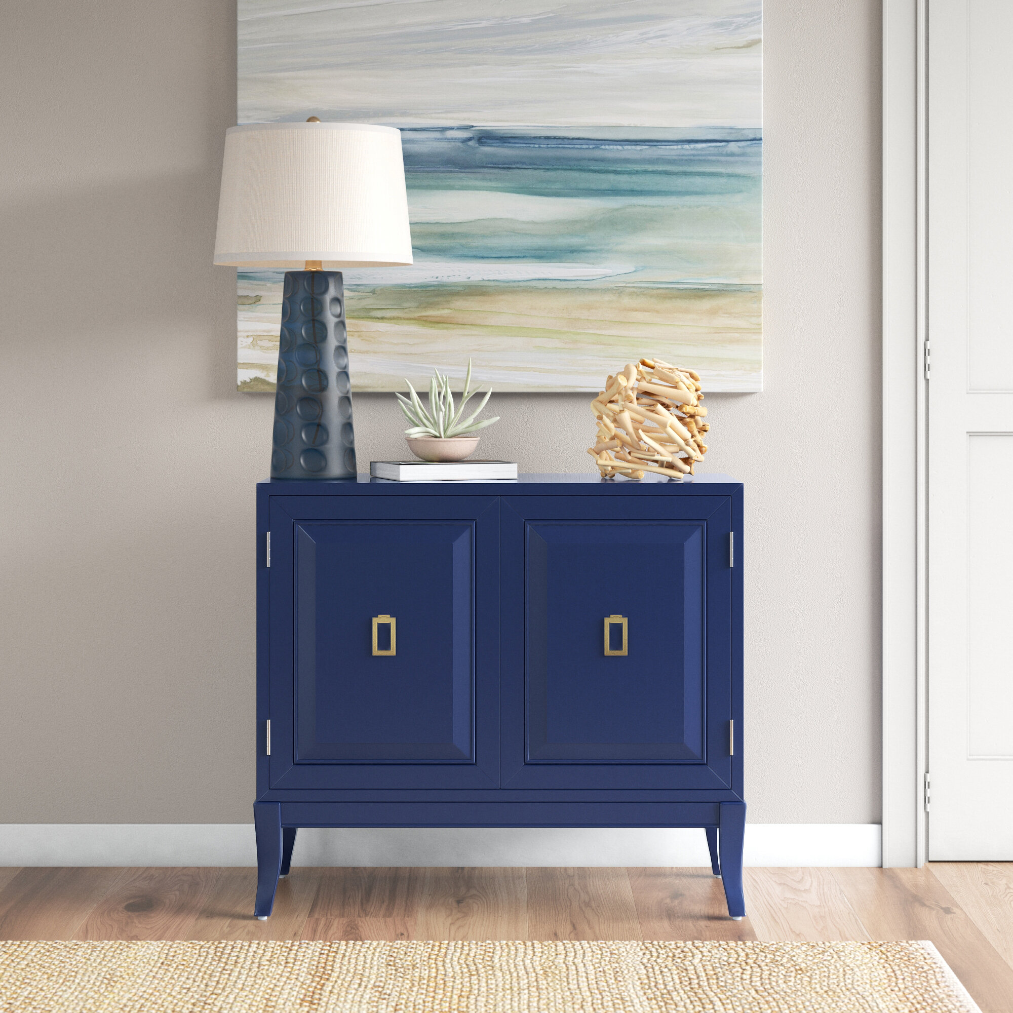 Navy blue outlet accent chest