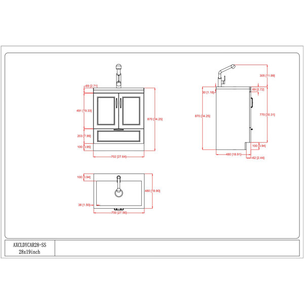 Dimensions du produit