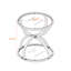 Table d'appoint 2 niveaux en verre en forme d'anneau-1237736704