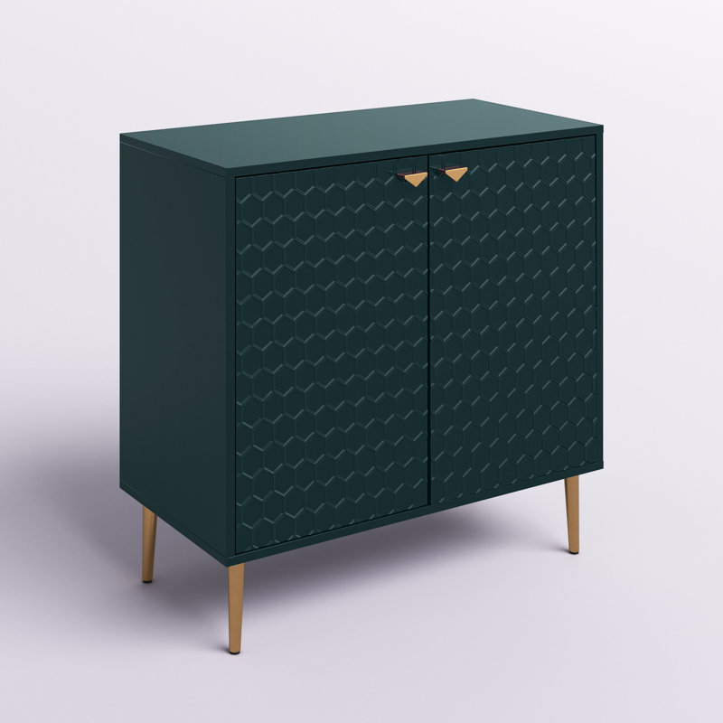 Buffet décoratif 2 portes H 32 po, Vert