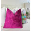 Housse de coussin en chenille unie-108655453-113111363