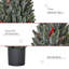 Arbre de Noël artificiel effilé 18 g / 18 po H 18,5 po