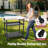 3 Adjustable Shelves Outdoor Pizza Oven Table and Food Prep Cart Table with Wheels